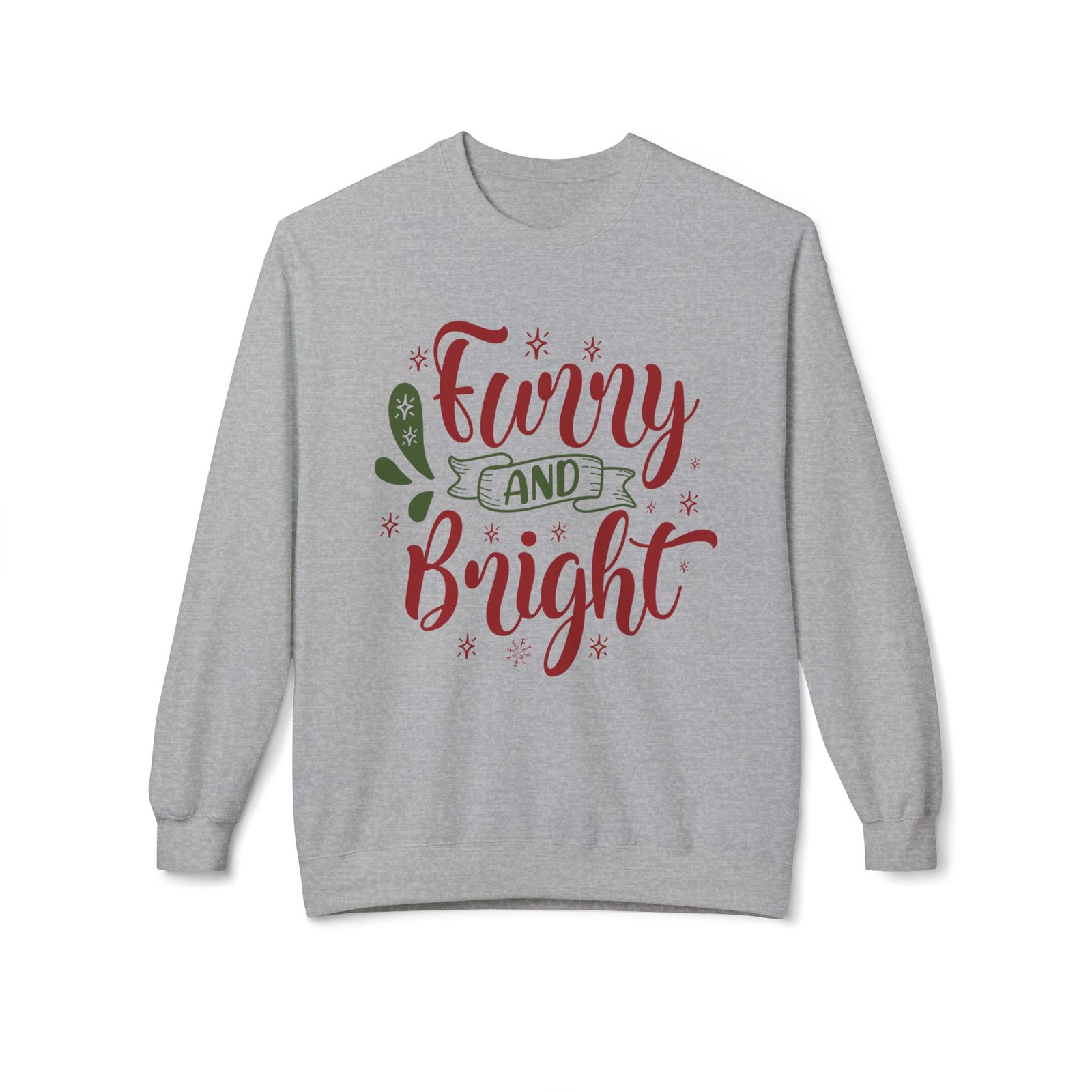 Unisex Midweight Softstyle Fleece Crewneck Sweatshirt | Furry and Bright